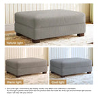 Pouf d'appoint surdimensionné en velours côtelé moderne