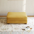 Pouf d'appoint surdimensionné en velours côtelé moderne