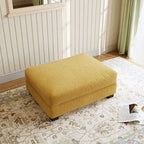 Pouf d'appoint surdimensionné en velours côtelé moderne
