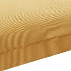 Pouf d'appoint surdimensionné en velours côtelé moderne