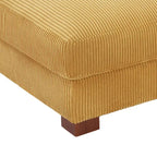 Pouf d'appoint surdimensionné en velours côtelé moderne