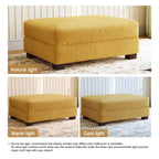 Pouf d'appoint surdimensionné en velours côtelé moderne