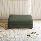 Pouf d'appoint surdimensionné en velours côtelé moderne