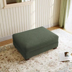 Pouf d'appoint surdimensionné en velours côtelé moderne