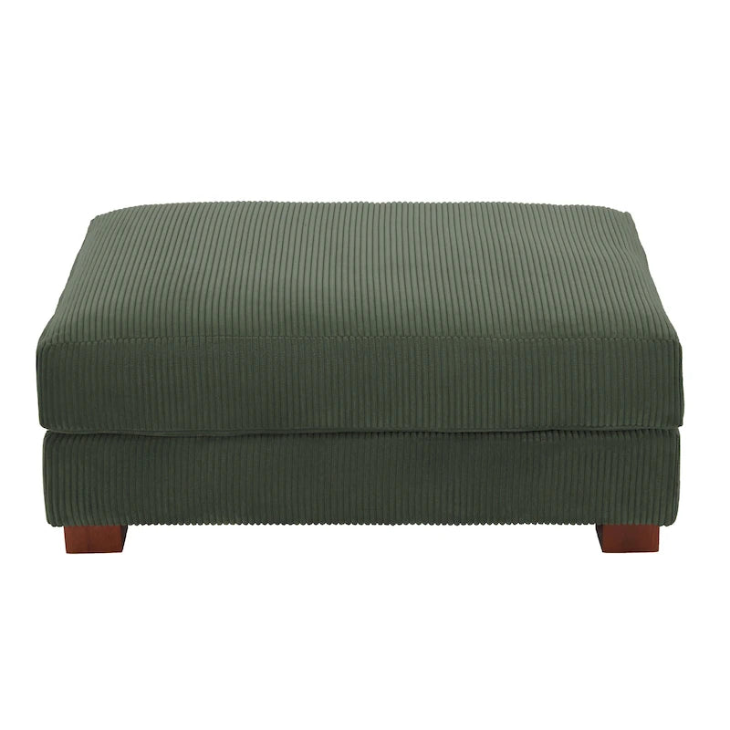 Pouf d'appoint surdimensionné en velours côtelé moderne