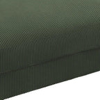 Pouf d'appoint surdimensionné en velours côtelé moderne