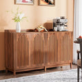 Buffet de style campagnard de 57 pouces avec portes et étagère réglable