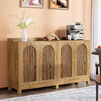 Buffet de style campagnard de 57 pouces avec portes et étagère réglable