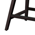 Tabourets de bar pivotants COZYMAN 26 po, structure moderne en bois, revêtement en tissu/similicuir, tabourets d'îlot rembourrés
