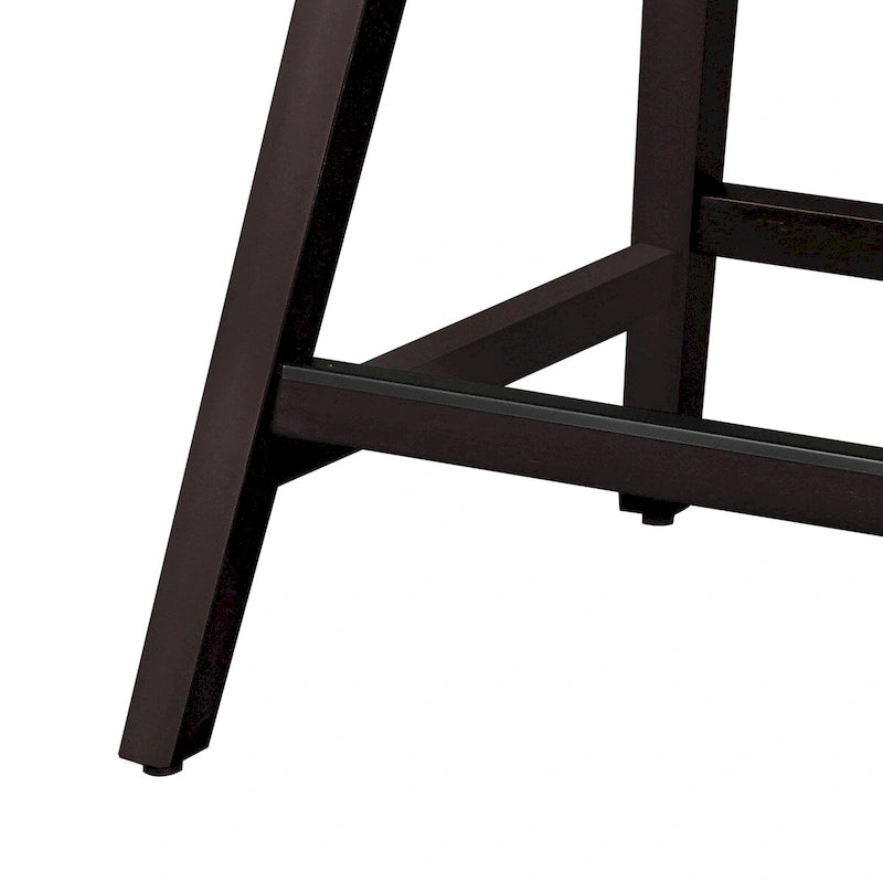 Tabourets de bar pivotants COZYMAN 26 po, structure moderne en bois, revêtement en tissu/similicuir, tabourets d'îlot rembourrés
