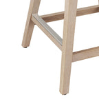 Tabourets de bar pivotants COZYMAN 26 po, structure moderne en bois, revêtement en tissu/similicuir, tabourets d'îlot rembourrés