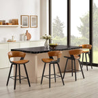 Ensemble de 4 tabourets de bar modernes Art Leon, hauteur comptoir