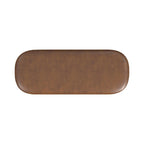 Banc de rangement moderne HomePop Ellipse avec pieds en métal