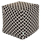 Pouf cube ottoman en bambou Majestic Home Goods pour intérieur/extérieur