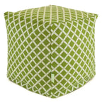 Pouf cube ottoman en bambou Majestic Home Goods pour intérieur/extérieur