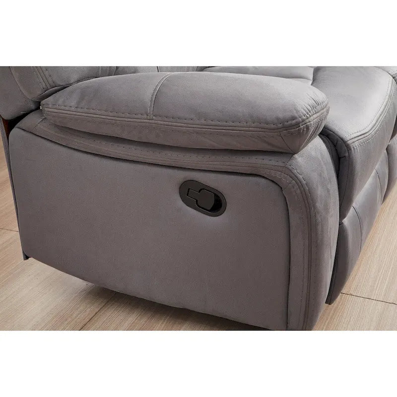 Ensemble de salon inclinable 2 pièces Betsy Furniture en microfibre, canapé et causeuse