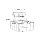 Fauteuil relax d'appoint une place, profond et sans accoudoirs, avec assise rembourrée.