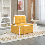 Fauteuil relax d'appoint une place, profond et sans accoudoirs, avec assise rembourrée.