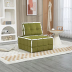 Fauteuil relax d'appoint une place, profond et sans accoudoirs, avec assise rembourrée.