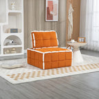 Fauteuil relax d'appoint une place, profond et sans accoudoirs, avec assise rembourrée.