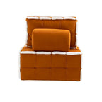 Fauteuil relax d'appoint une place, profond et sans accoudoirs, avec assise rembourrée.
