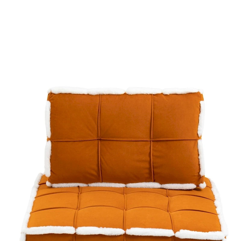 Fauteuil relax d'appoint une place, profond et sans accoudoirs, avec assise rembourrée.