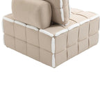 Fauteuil relax d'appoint une place, profond et sans accoudoirs, avec assise rembourrée.