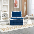 Fauteuil relax d'appoint une place, profond et sans accoudoirs, avec assise rembourrée.