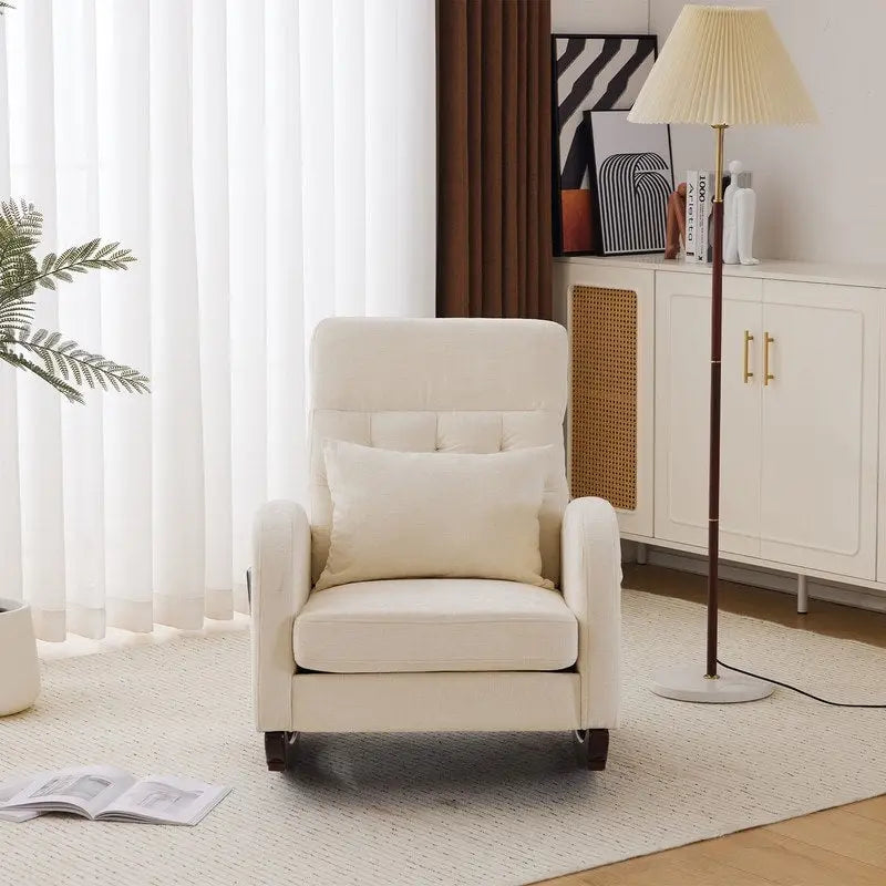 Fauteuil à bascule rembourré