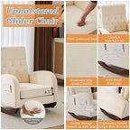 Fauteuil à bascule rembourré