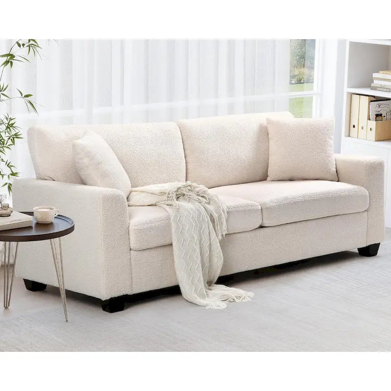 Canapé deux places surdimensionné de 83 pouces, canapé moderne avec assise profonde