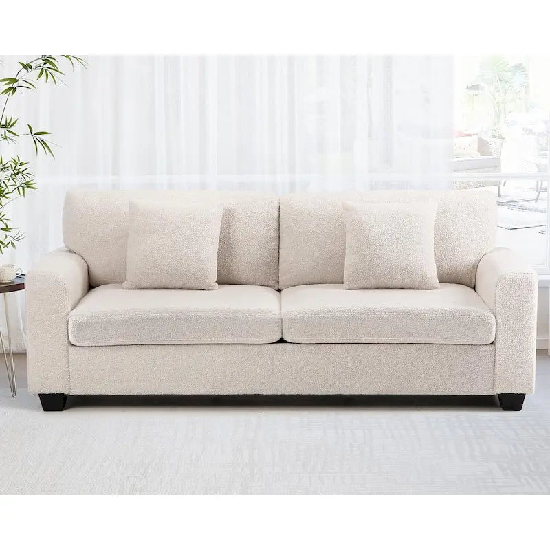 Canapé deux places surdimensionné de 83 pouces, canapé moderne avec assise profonde