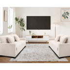 Canapé deux places surdimensionné de 83 pouces, canapé moderne avec assise profonde