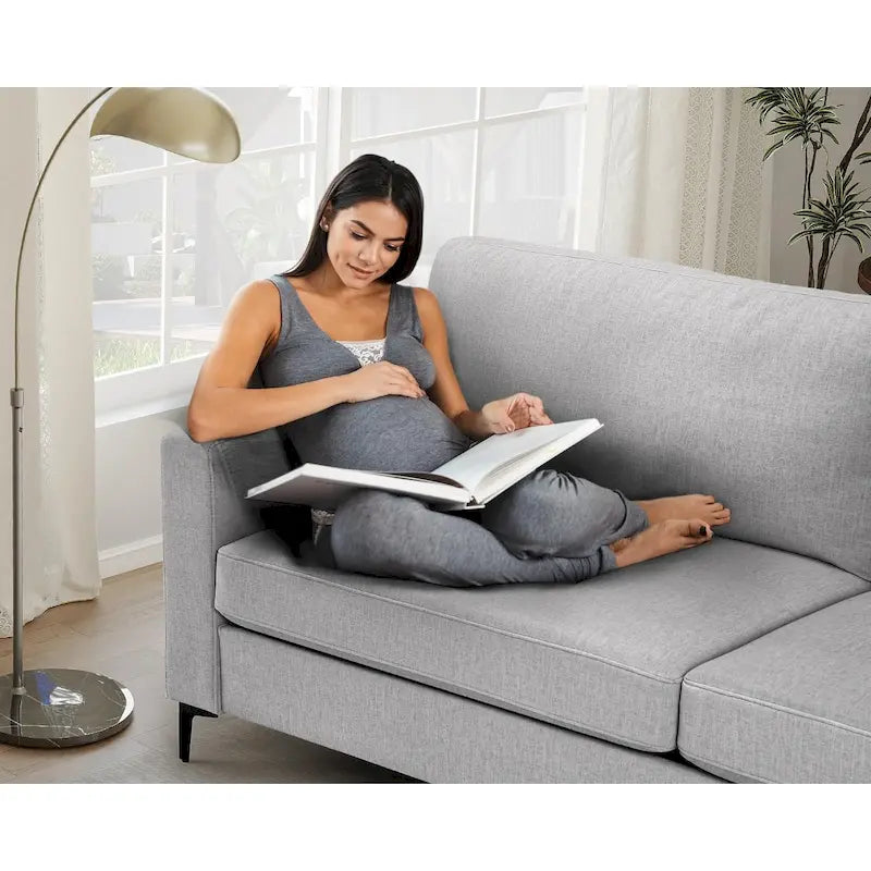 Canapé deux places surdimensionné de 83 pouces, canapé moderne avec assise profonde