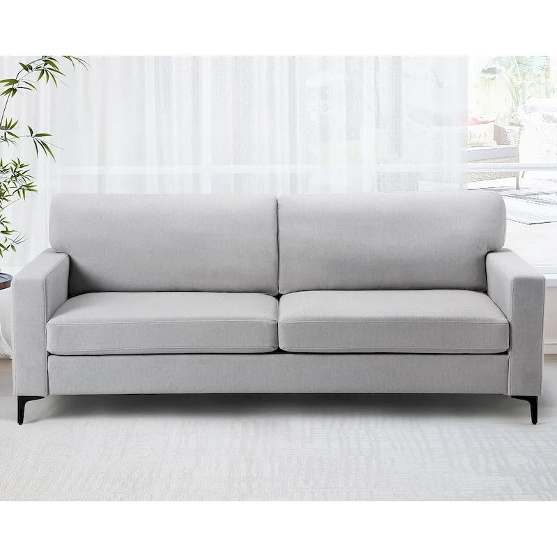 Canapé deux places surdimensionné de 83 pouces, canapé moderne avec assise profonde