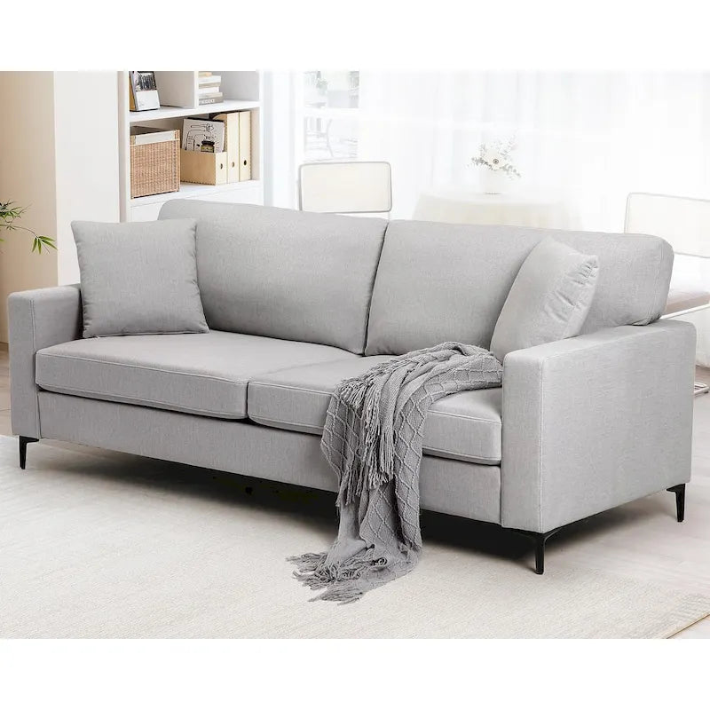 Canapé deux places surdimensionné de 83 pouces, canapé moderne avec assise profonde