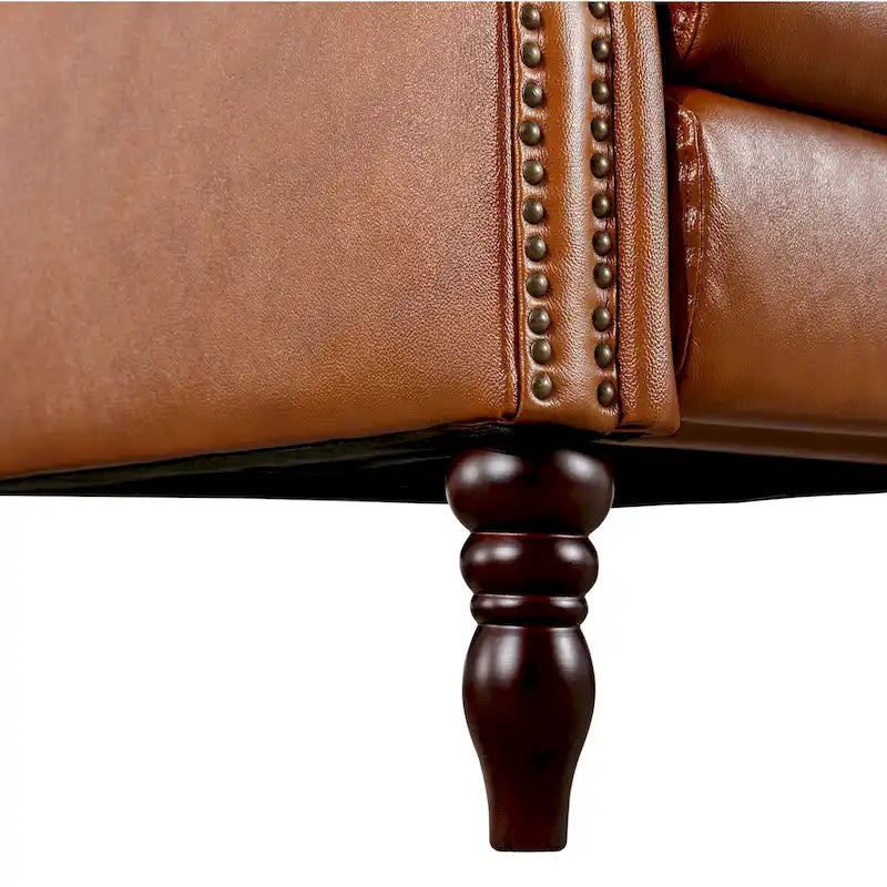 Fauteuil inclinable confortable en cuir véritable COZYMAN, dossier réglable, fauteuil de salon avec accoudoirs