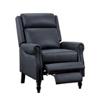 Fauteuil inclinable confortable en cuir véritable COZYMAN, dossier réglable, fauteuil de salon avec accoudoirs