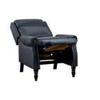 Fauteuil inclinable confortable en cuir véritable COZYMAN, dossier réglable, fauteuil de salon avec accoudoirs