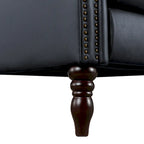 Fauteuil inclinable confortable en cuir véritable COZYMAN, dossier réglable, fauteuil de salon avec accoudoirs