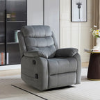 Steph Plush Transitional Upholstered Manual Recliner Chair