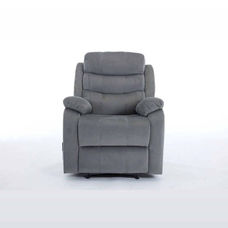Fauteuil inclinable manuel rembourré Steph Plush Transitional