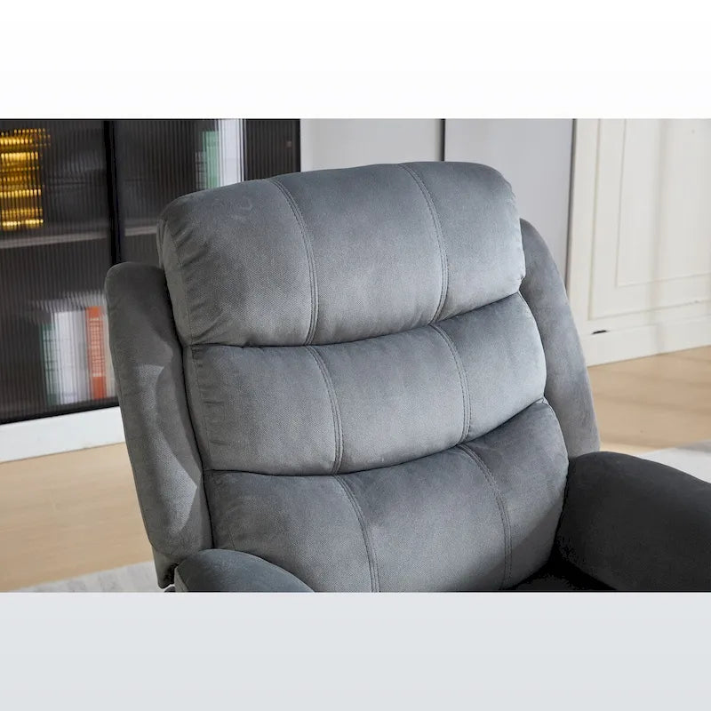 Fauteuil inclinable manuel rembourré Steph Plush Transitional
