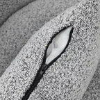 Fauteuil pivotant d'appoint rembourré en tissu Sherpa bouclé KINWELL 33 W (ensemble de 2)
