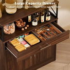 Buffet Futzca, meuble de rangement de cuisine