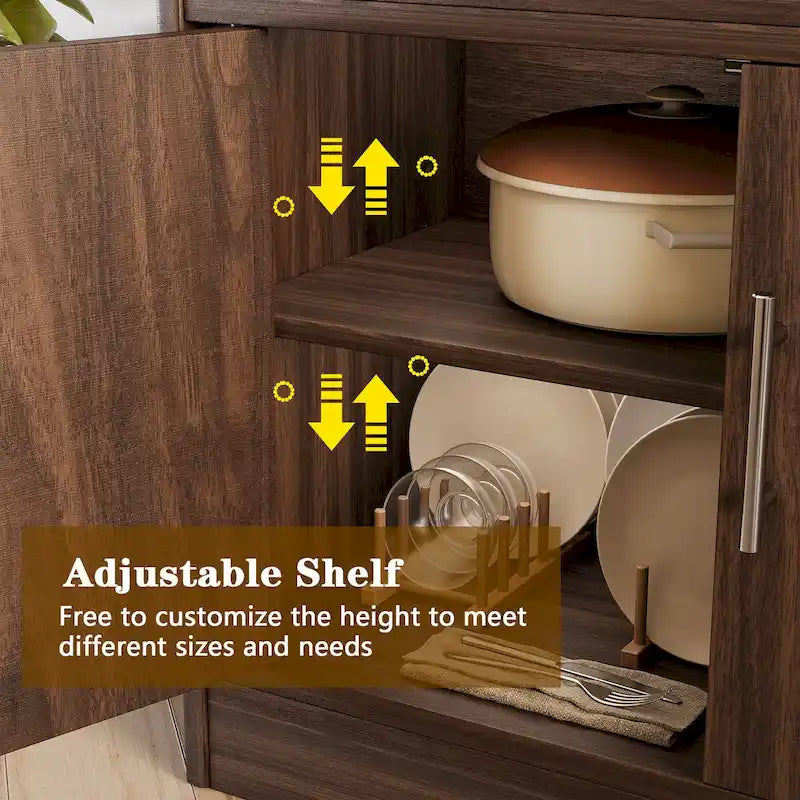 Buffet Futzca, meuble de rangement de cuisine