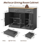 Buffet Futzca, meuble de rangement de cuisine