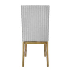 Chaises de salle à manger HomePop à tablier en bois rembourré - Lot de 2
