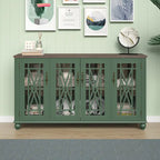 Buffet/meuble d'appoint de cuisine en bois de style vintage - Largeur : 63 pouces