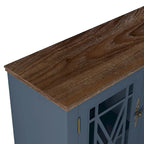 Buffet/meuble d'appoint de cuisine en bois de style vintage - Largeur : 63 pouces